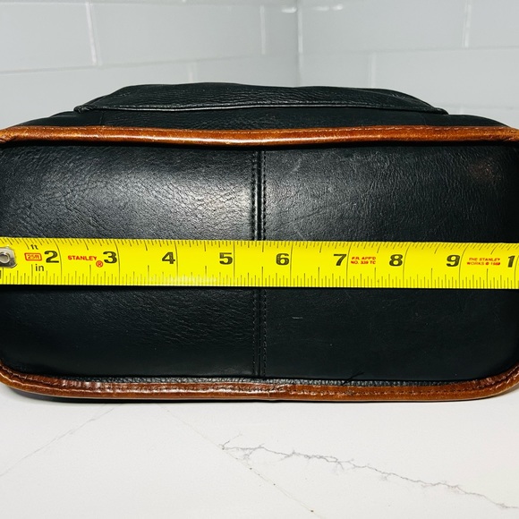 FOSSIL Black Genuine Leather Western Shoulder Bag Rope Woven Boho - Picture 7 of 9